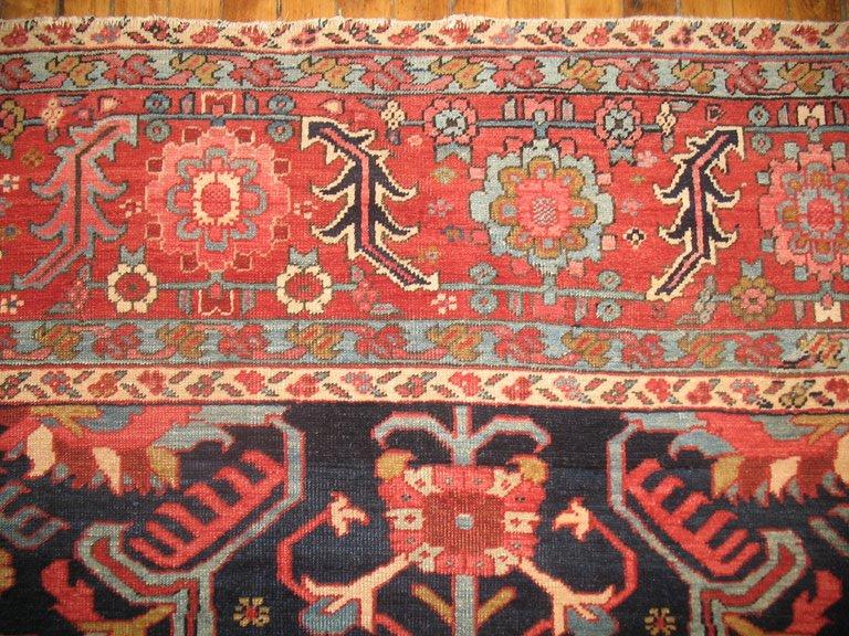 Wool Persian Serapi Oversize Carpet For Sale