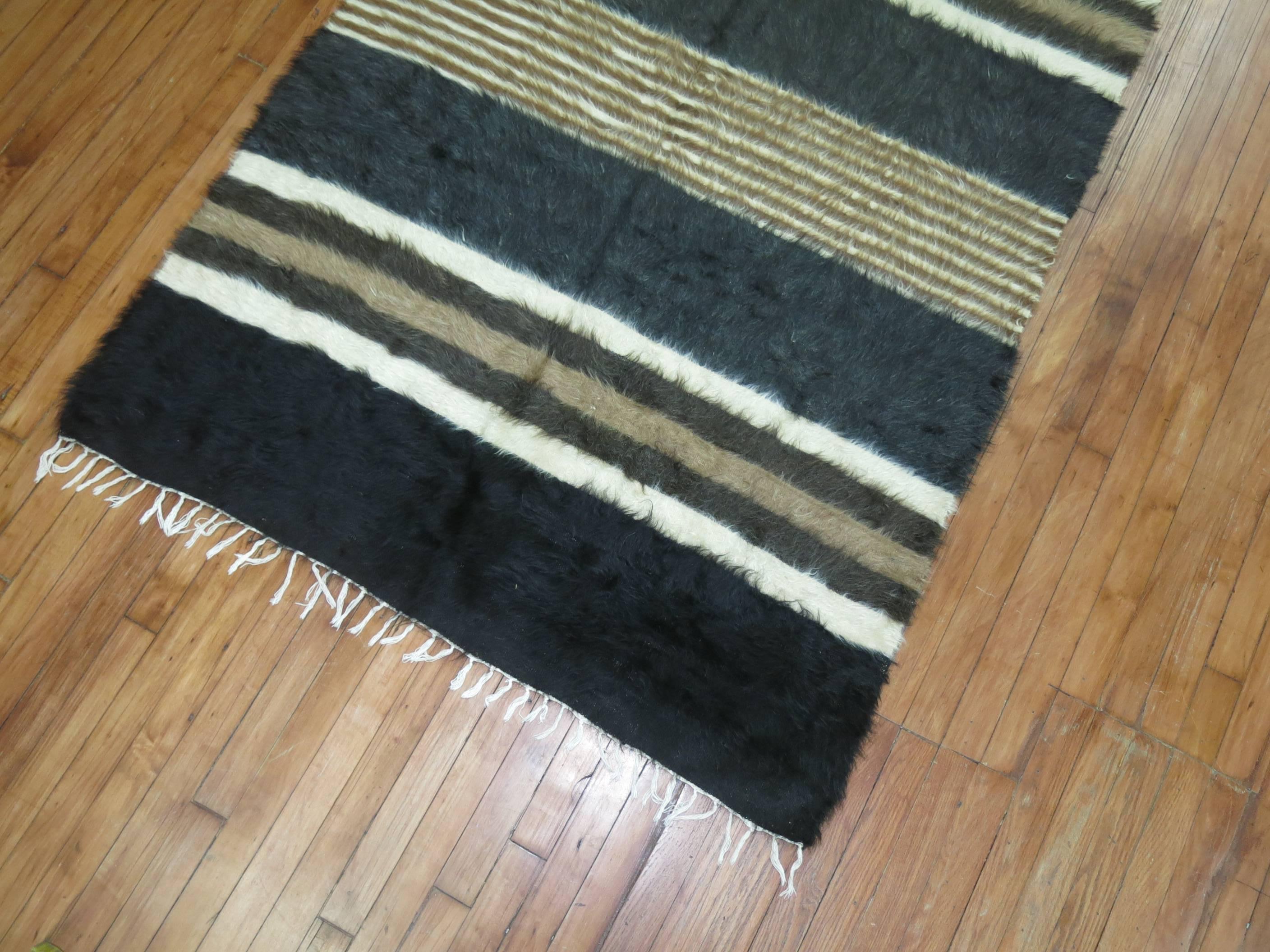 vintage mohair rug