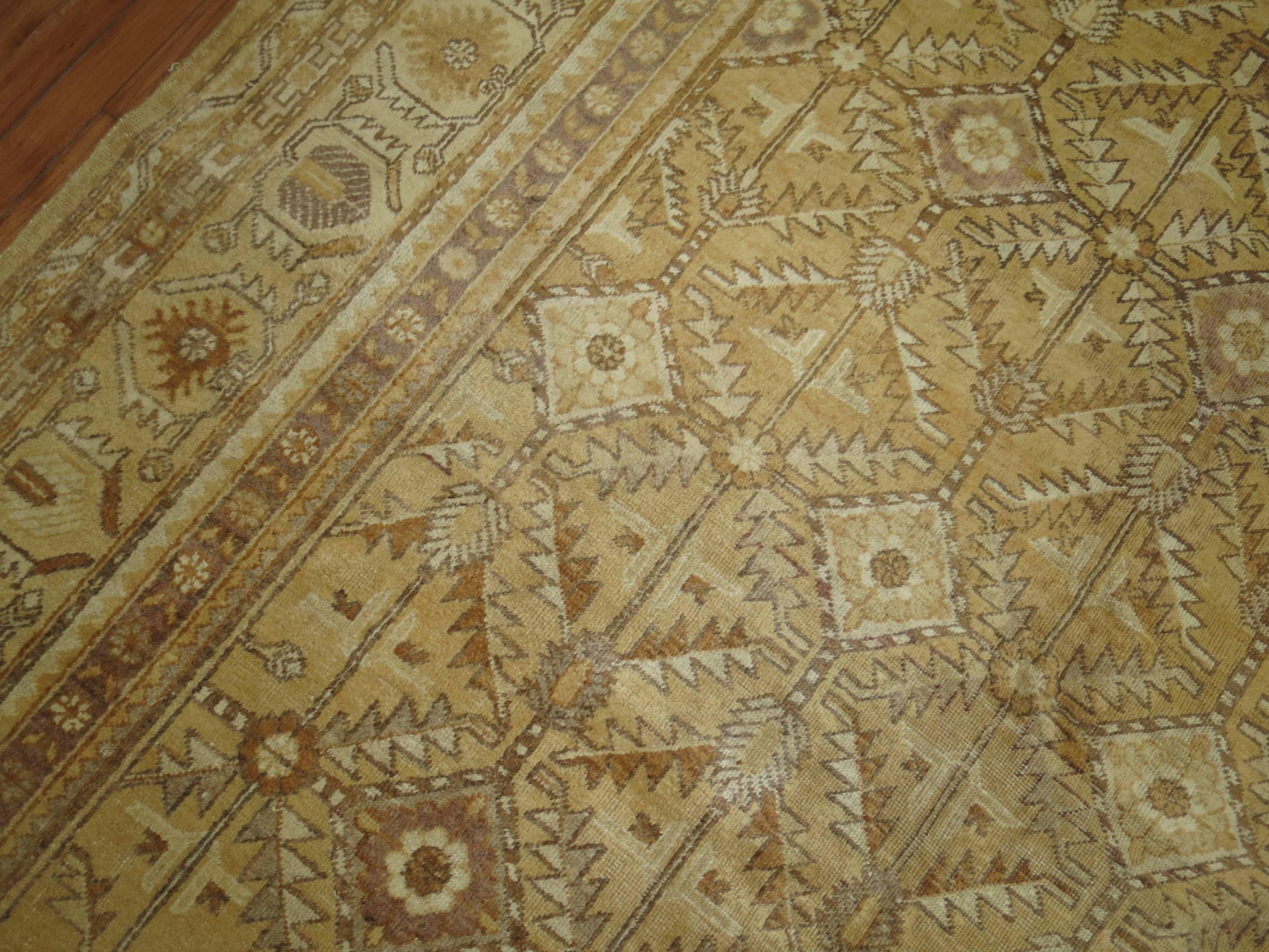Antiker Khotan-Teppich aus Stroh, frühes 20. Jahrhundert im Angebot 1