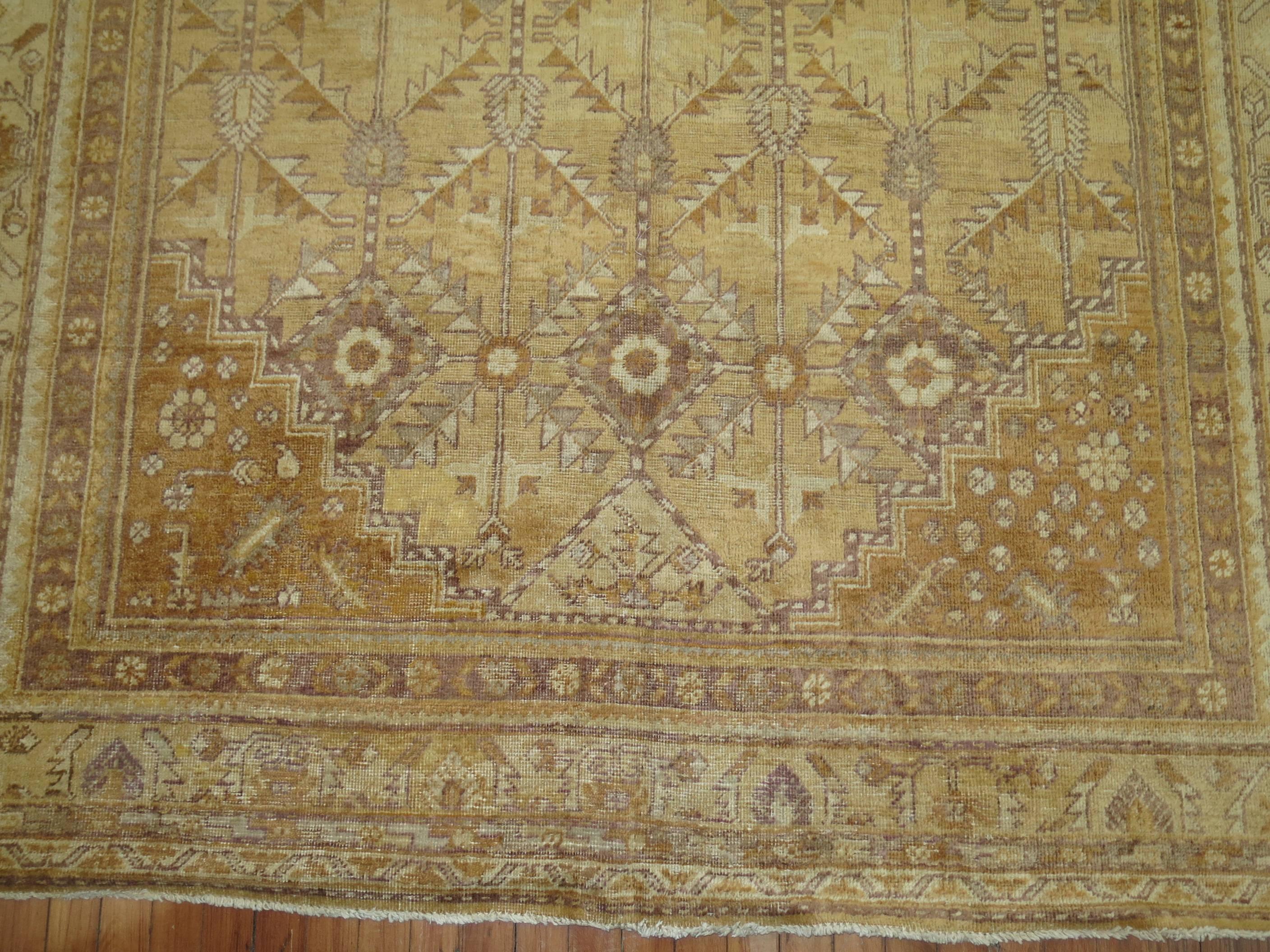 Straw Antique Khotan Rug, Early 20th Century For Sale 3