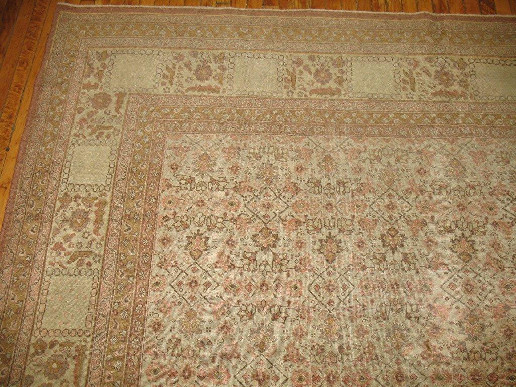 Persian Antique Tabriz Rug with Herati Pattern