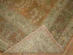 Tappeto Tabriz persiano antico arancione pregiato