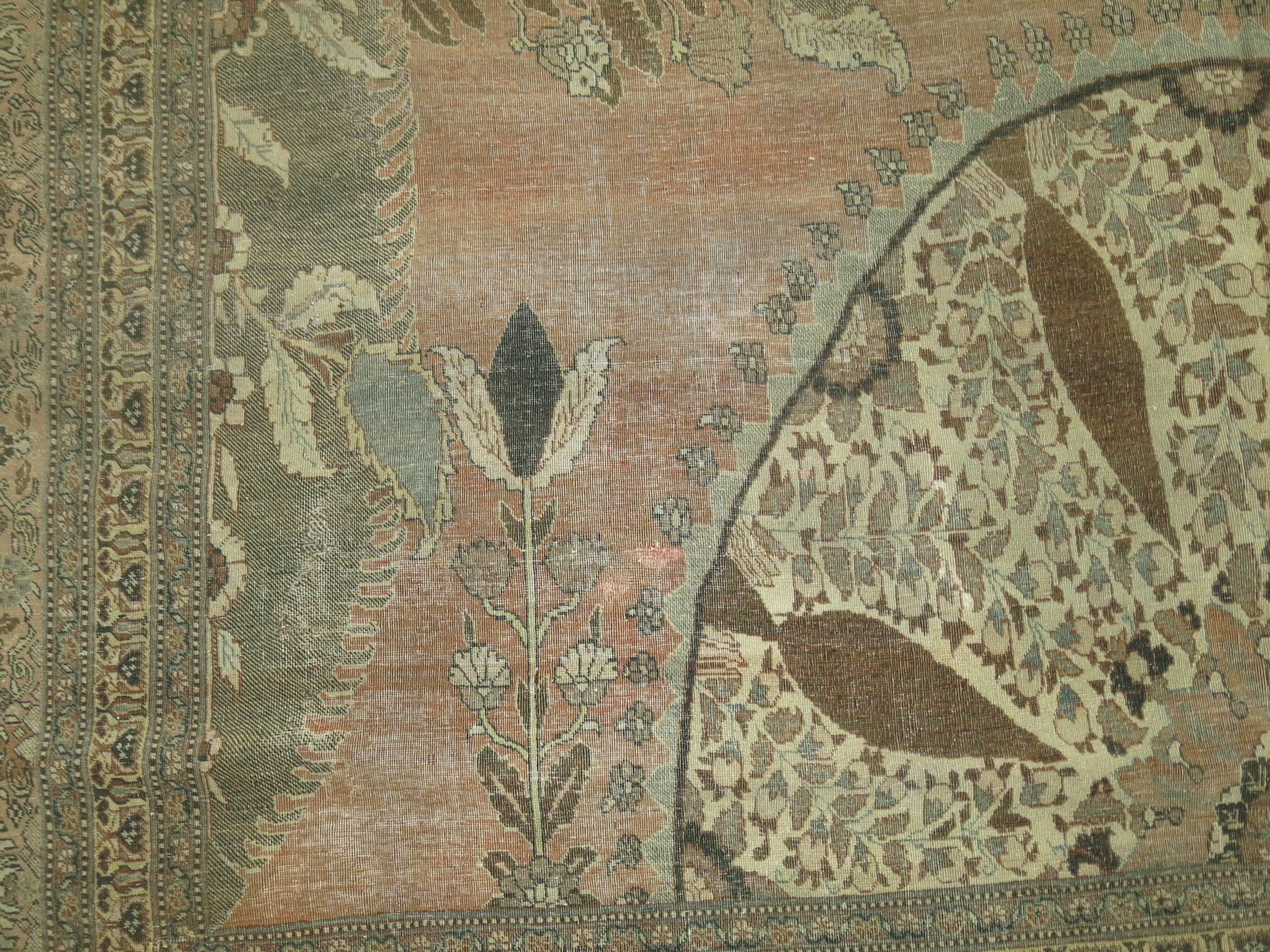 Extraordinaire tapis persan ancien de la collection Zabihi du 19ème siècle en vente 2