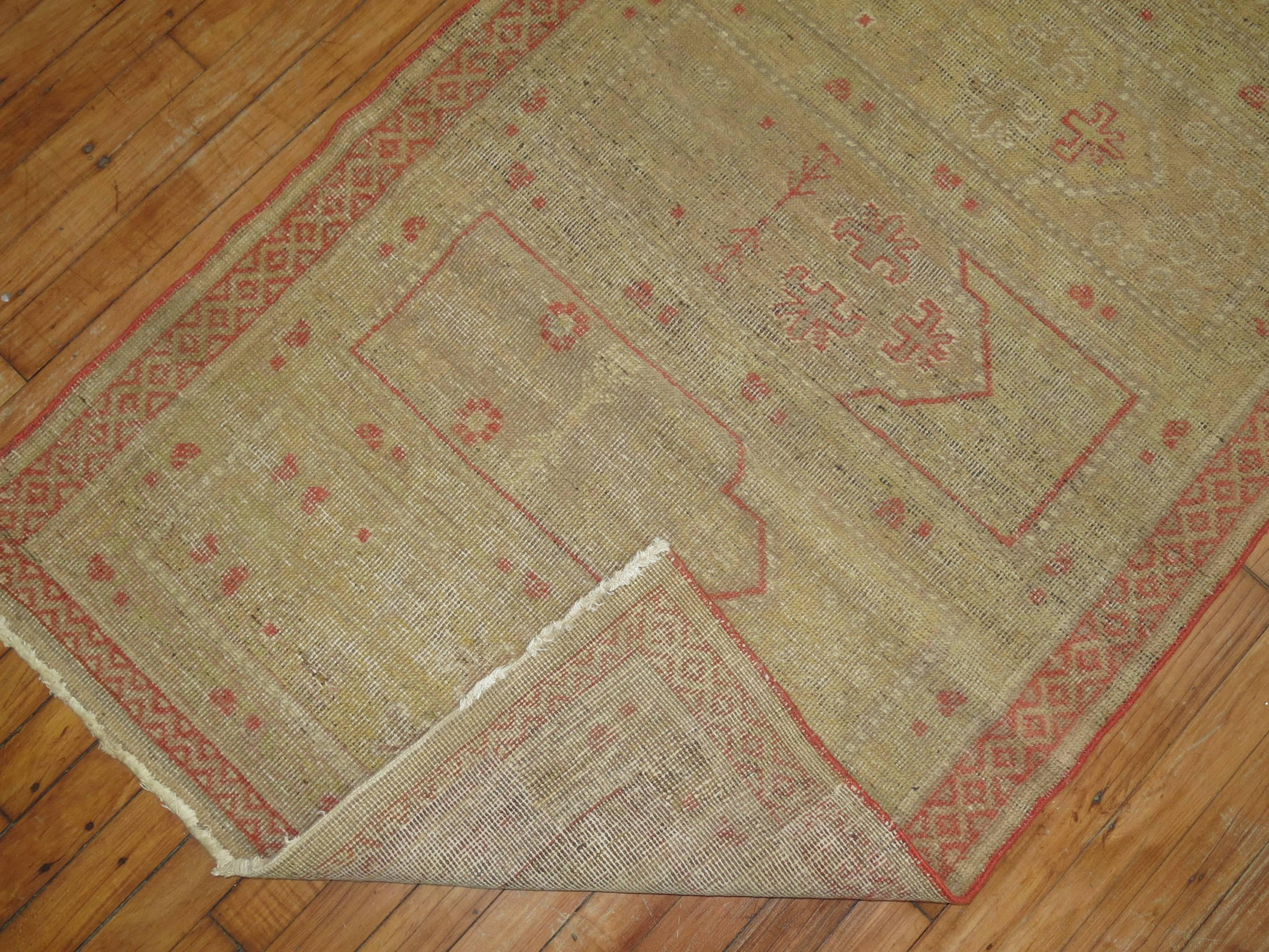 Antique Khotan Samarkand Runner In Excellent Condition In New York, NY