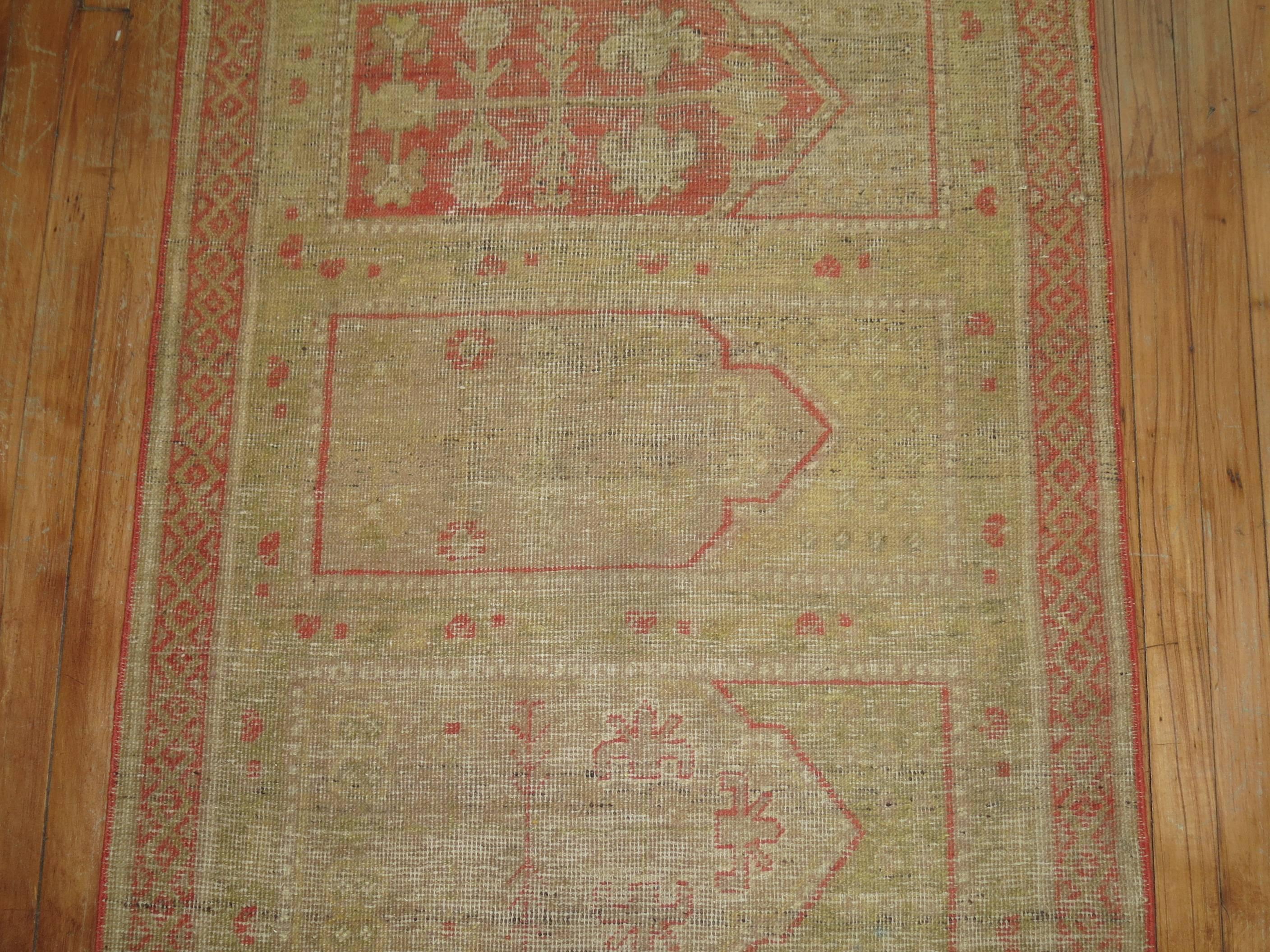 20th Century Antique Khotan Samarkand Runner