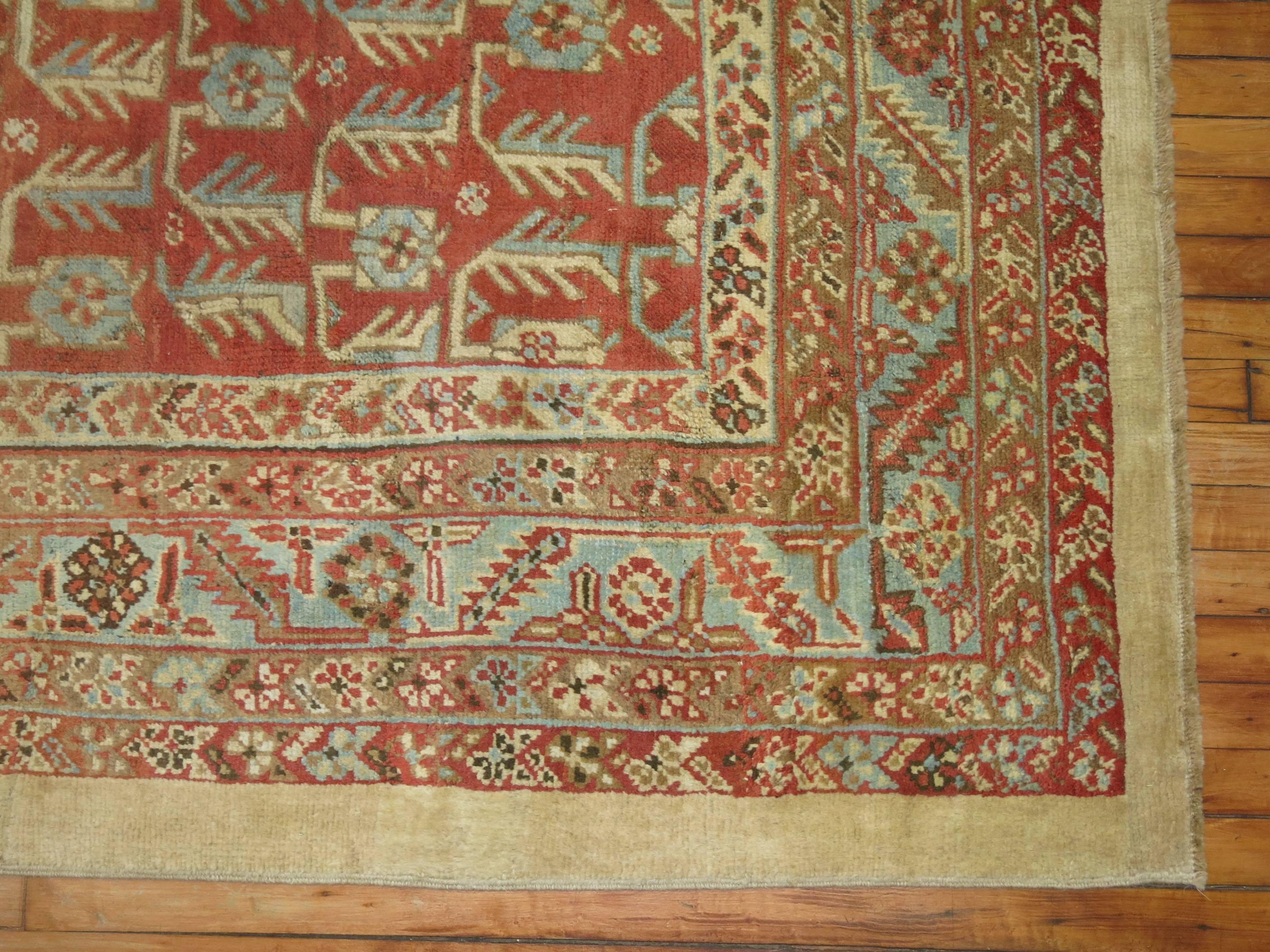 Antique Persian Bakshaish Rug For Sale 3