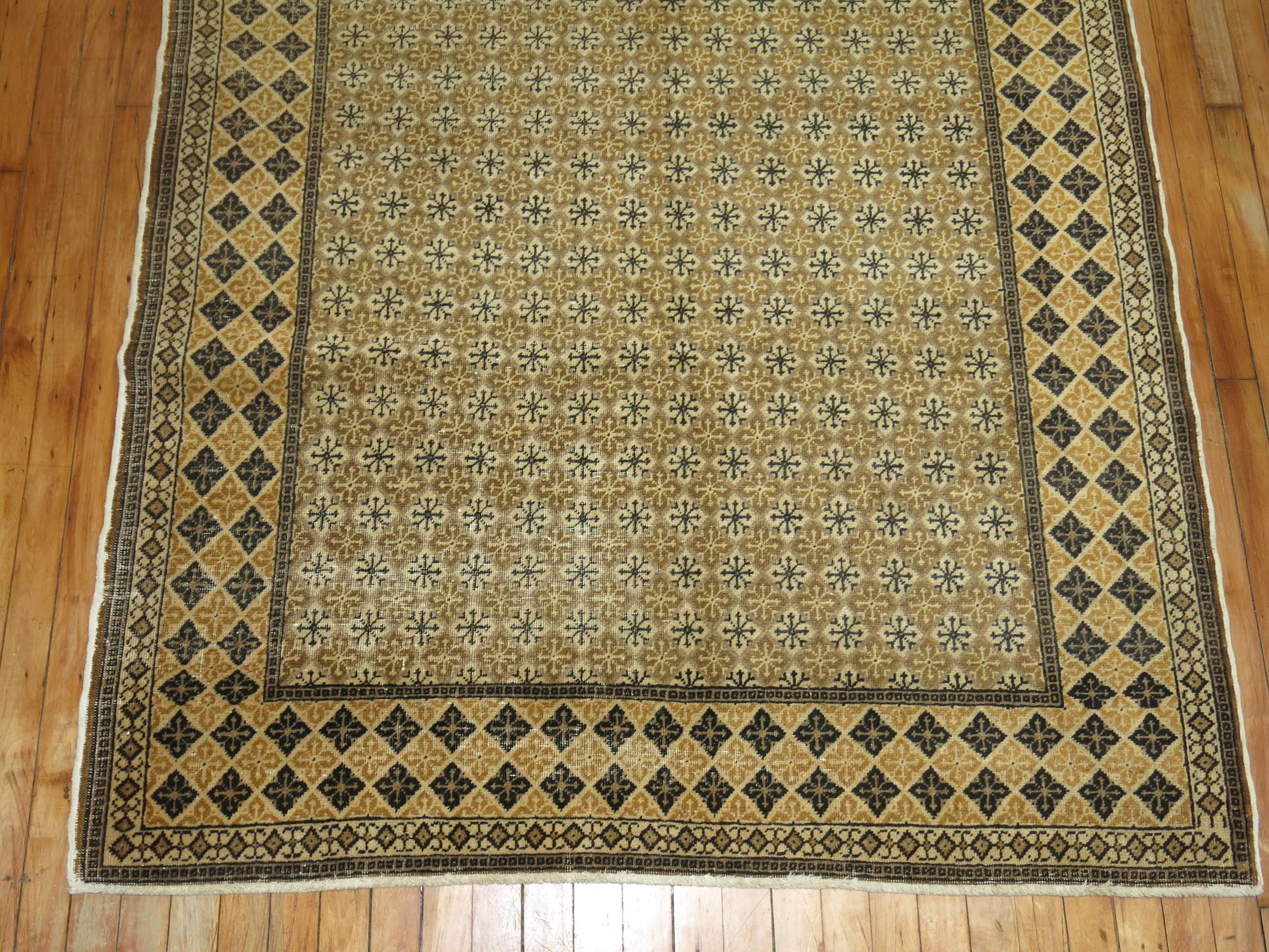 Türkischer Sivas-Teppich, Vintage  (Mitte des 20. Jahrhunderts) im Angebot