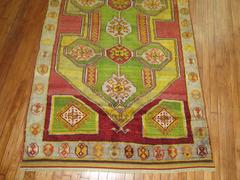 Tapis de Turquie Konya vert pomme