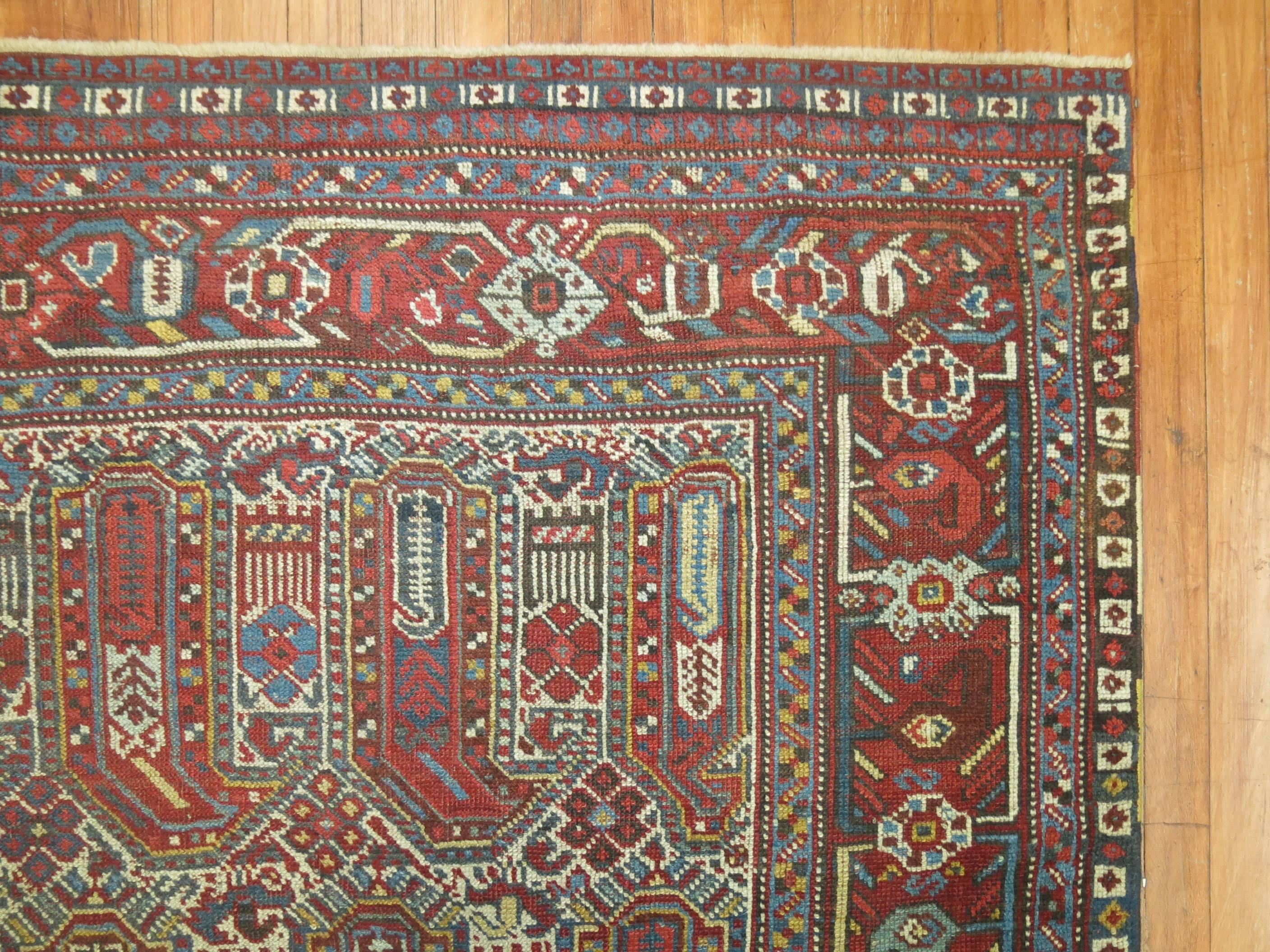 antique khamseh rug