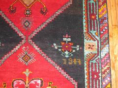 Zabihi Collection Vintage Turkish Kars Corridor Size Rug
