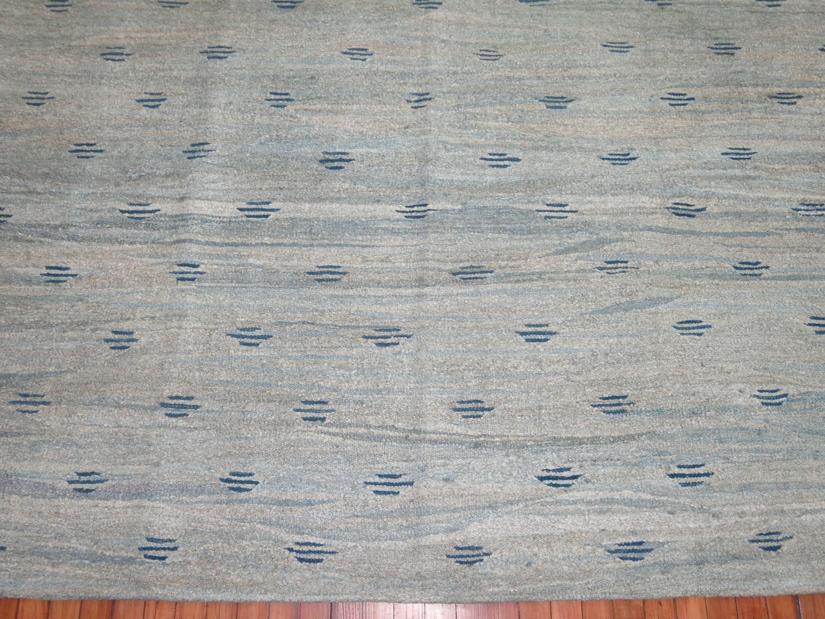 Modern Blue Turkish Carpet