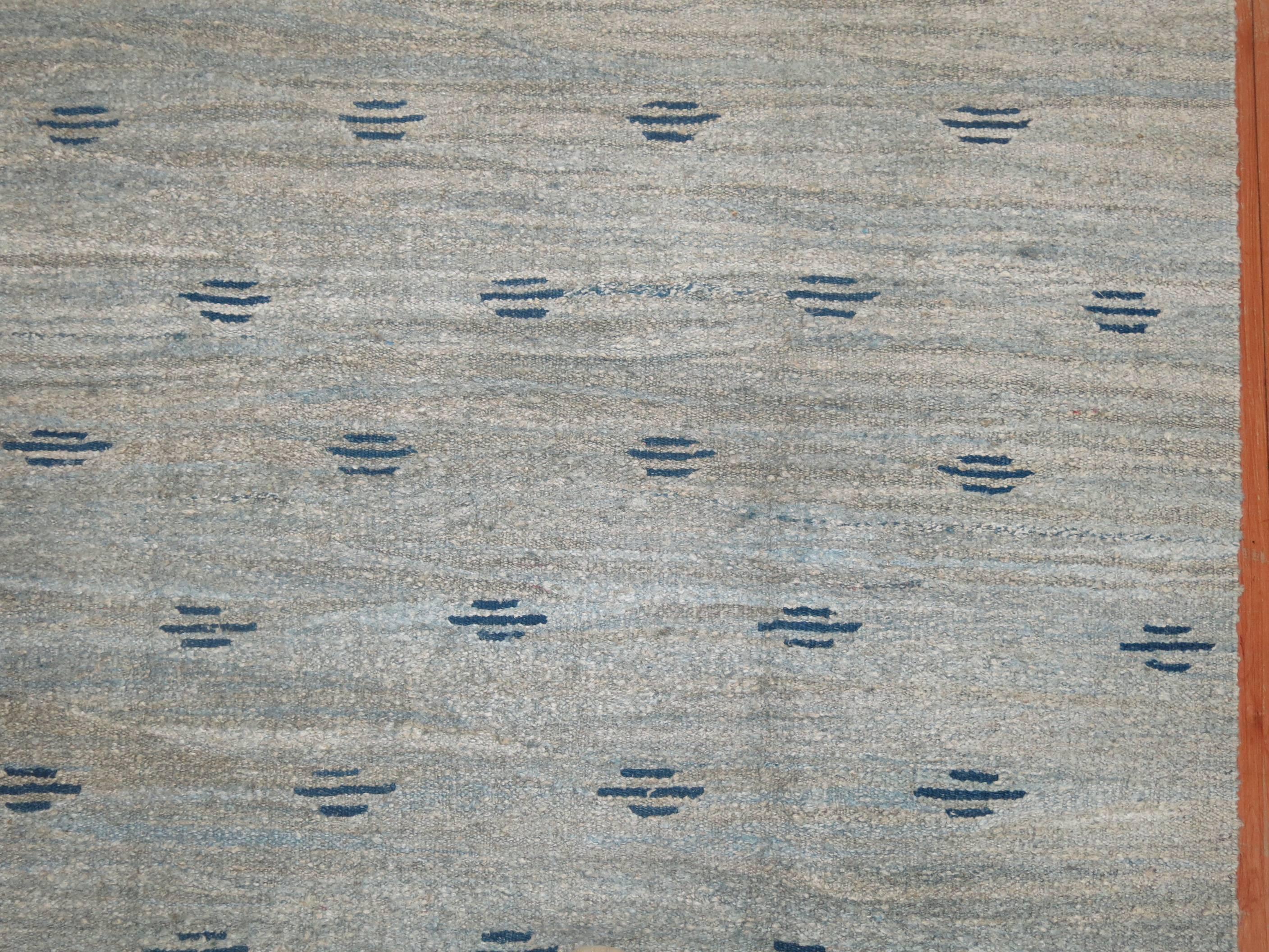 20th Century Blue Turkish Carpet