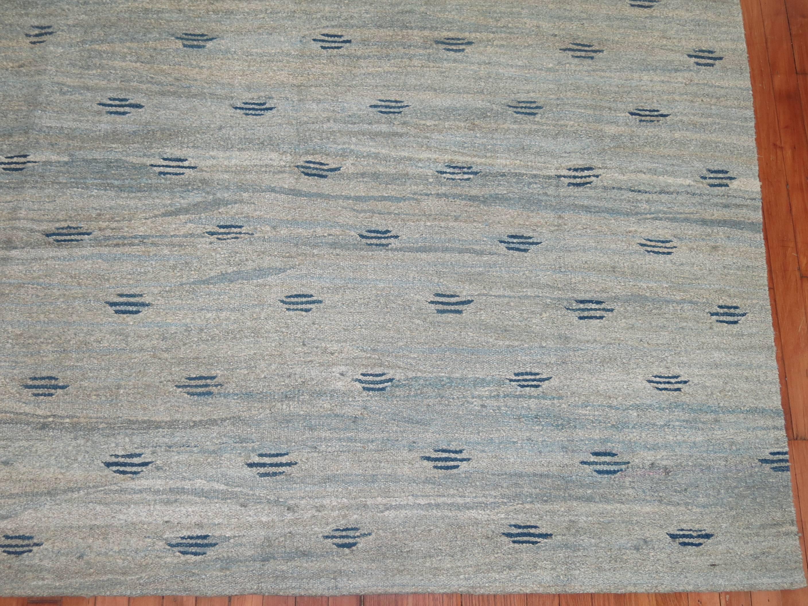 Wool Blue Turkish Carpet