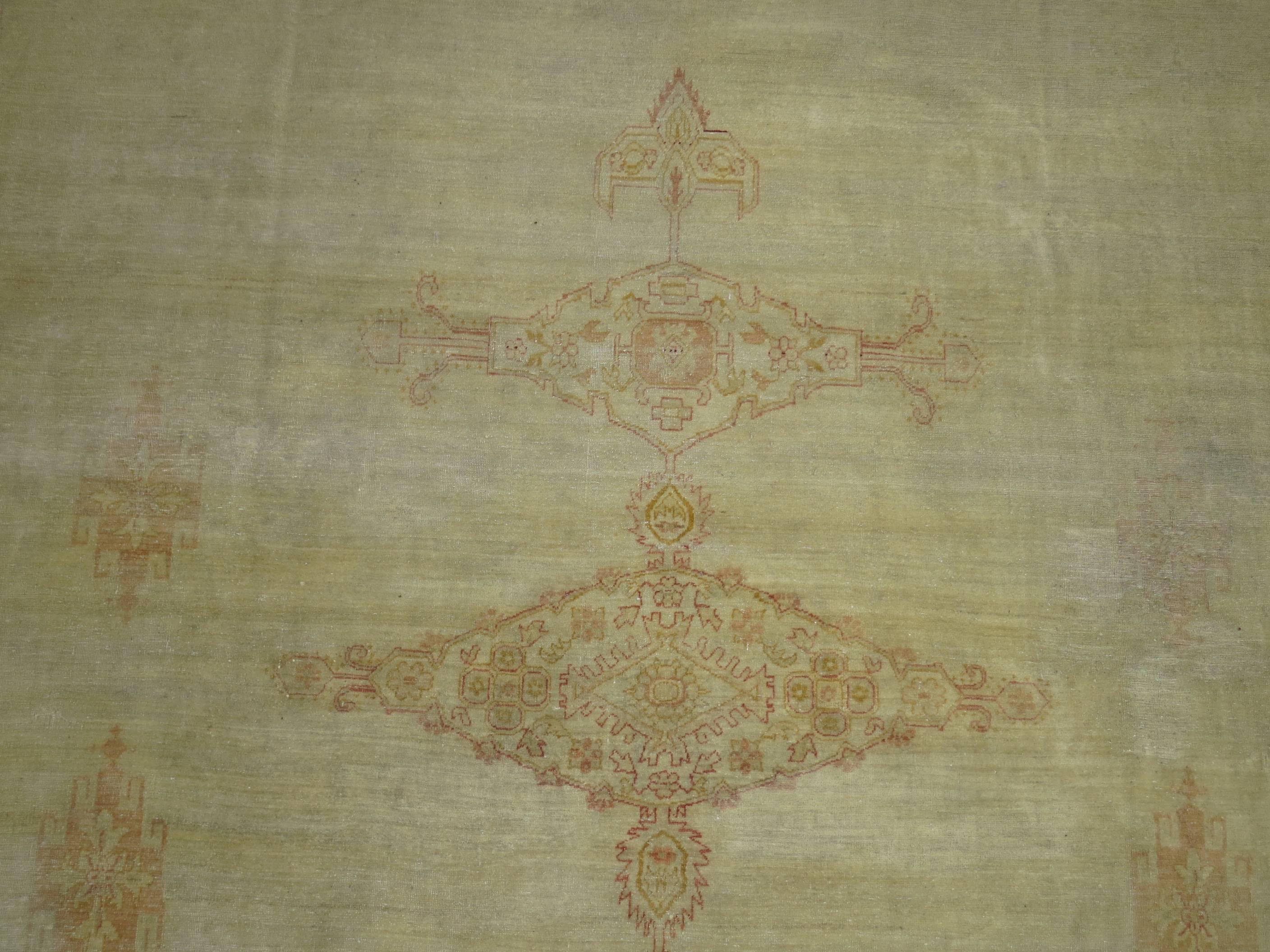 Hand-Woven 19th Century Turkish Borlou Carpet