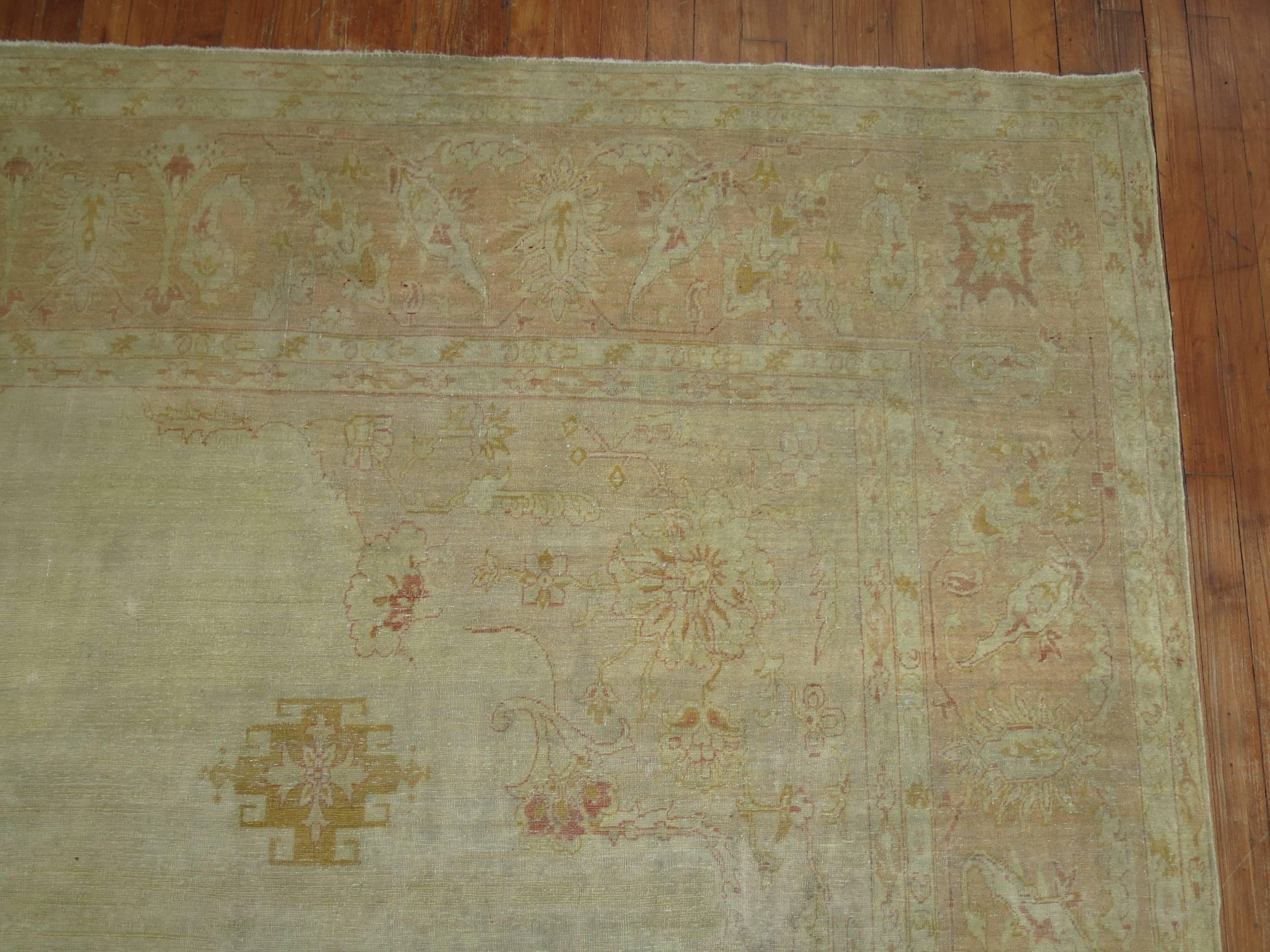 19th Century Turkish Borlou Carpet In Fair Condition In New York, NY