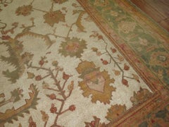 Zabihi Collection Antique Oversize Square Oushak Rug