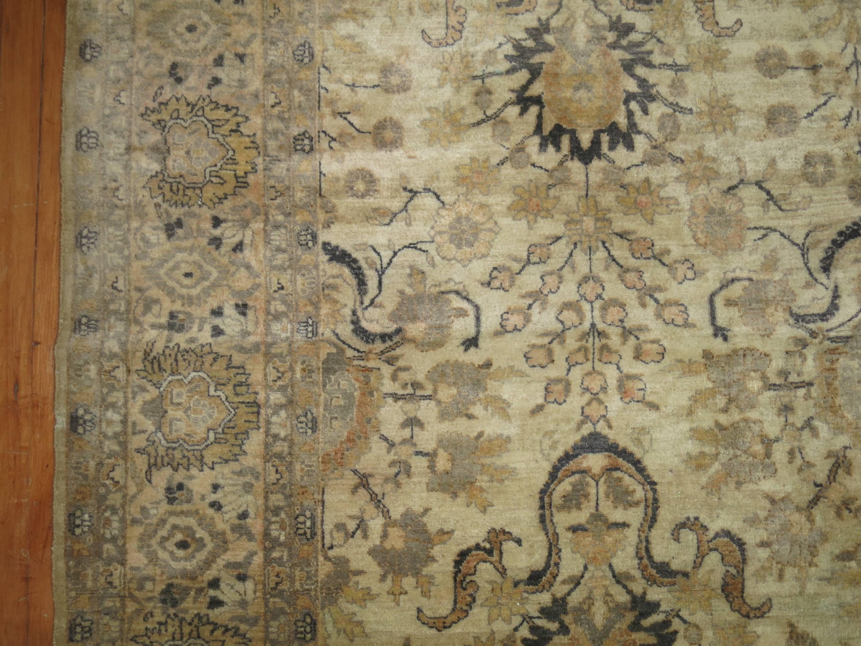 Hand-Woven Antique Persian Ferehan Carpet