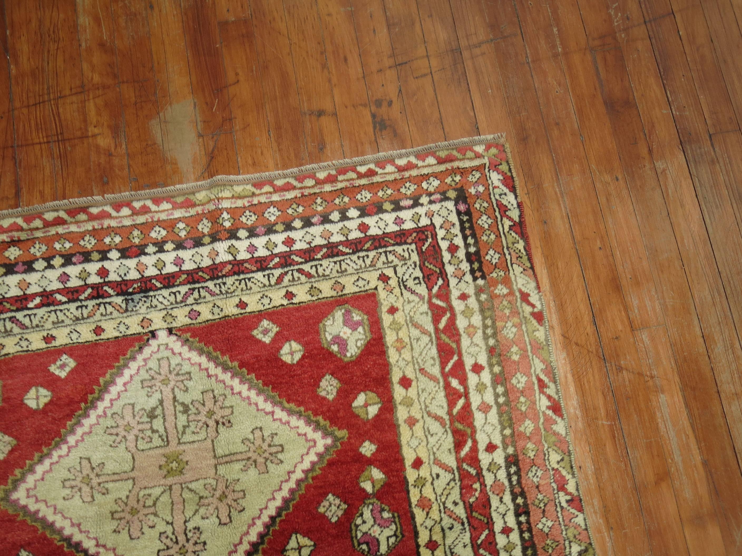 Agra Intricate Antique Turkish Sivas Rug For Sale