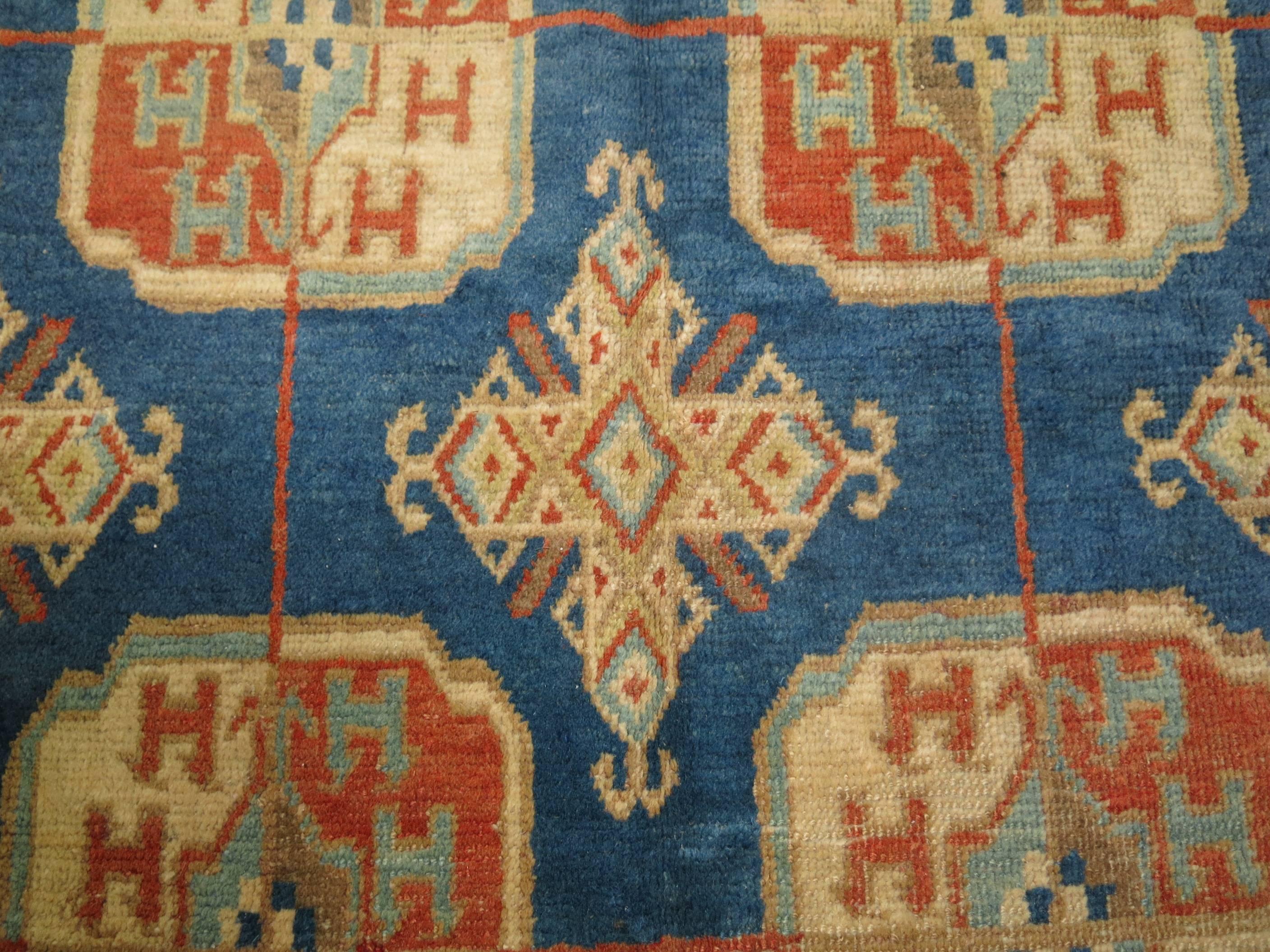 An authentic one of a kind Full Pile condtion Khotan rug. Untouched and in magnificent shape.

6'11'' x 12'10''