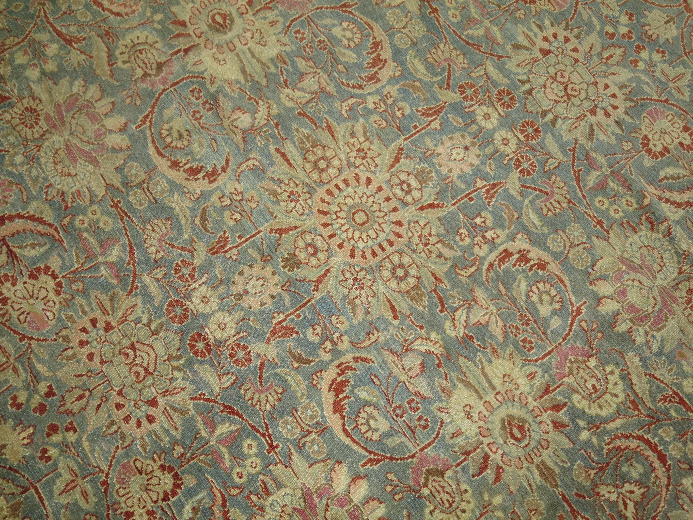 Zabihi Collection Antique Persian Malayer Rug In Good Condition For Sale In New York, NY