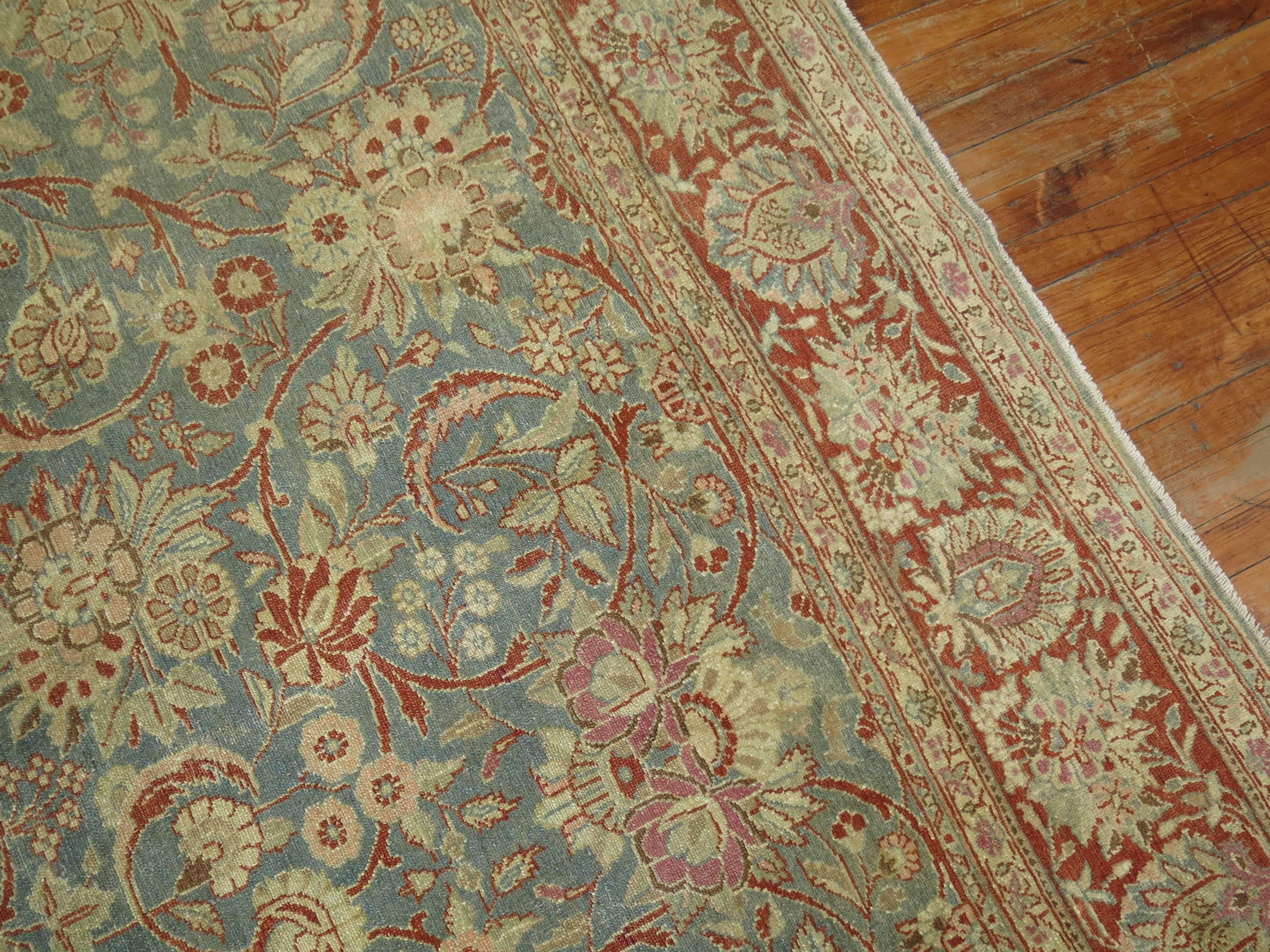 Hand-Woven Antique Persian Malayer Rug For Sale