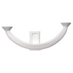 Sculptural Wall Sconce ‘Isis’ – White Plaster by Benediko