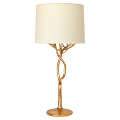 Lampada da tavolo organica 
Etna
 in oro antico di Benediko, personalizzata