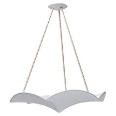 “Evadoras” Sculptural Chandelier, 40", Handcrafted in White Plaster
