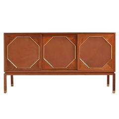 Harvey Probber Three-Door Mahogany Cabinet 11