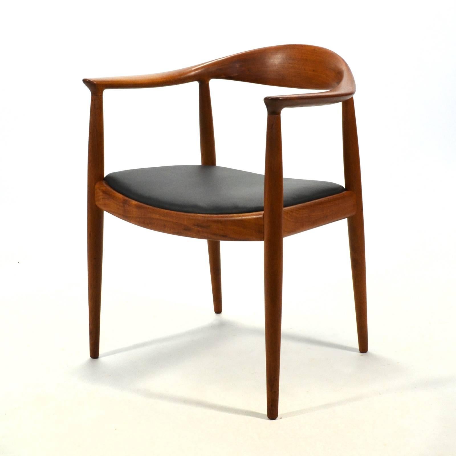 Danish Hans Wegner Round Chair/The Chair by Johannes Hansen