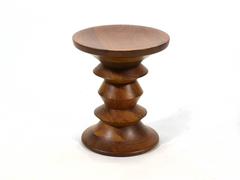 Eames Time Life Walnut Stool by Herman Miller