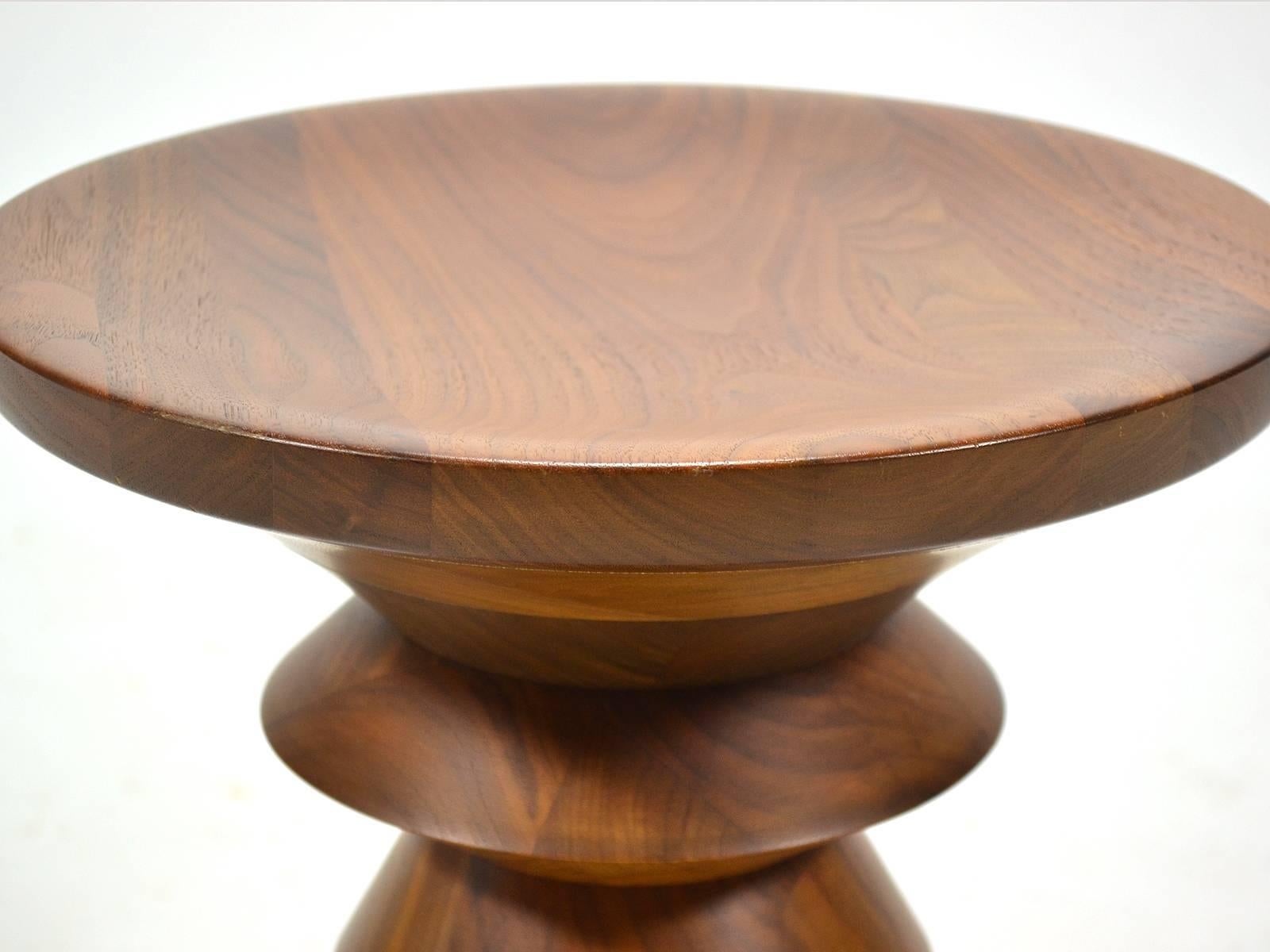Mid-Century Modern Eames Time Life Walnut Stool by Herman Miller