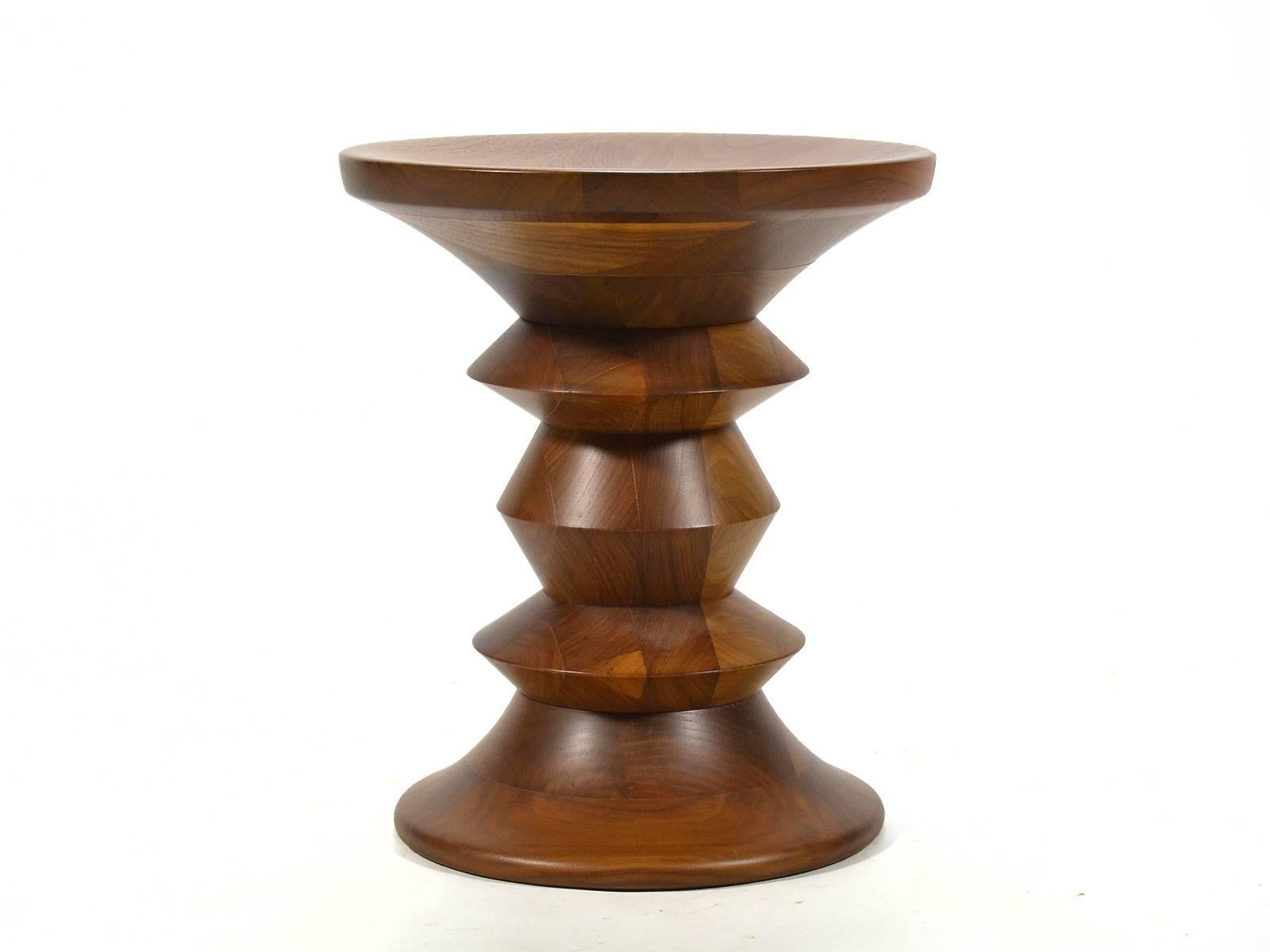 Eames Time Life Walnut Stool by Herman Miller 2