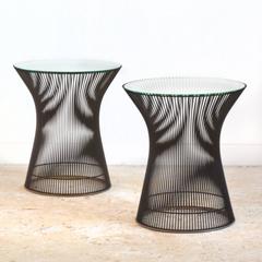 Warren Platner Bronze Side Tables by Knoll