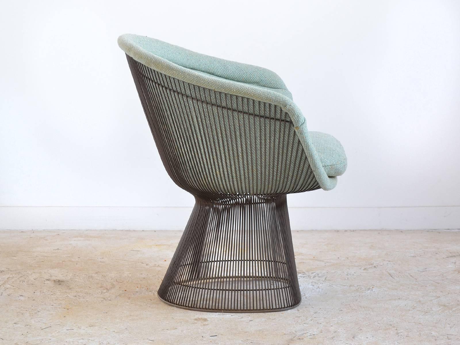 Warren Platner Three Bronze Lounge Chairs by Knoll 2