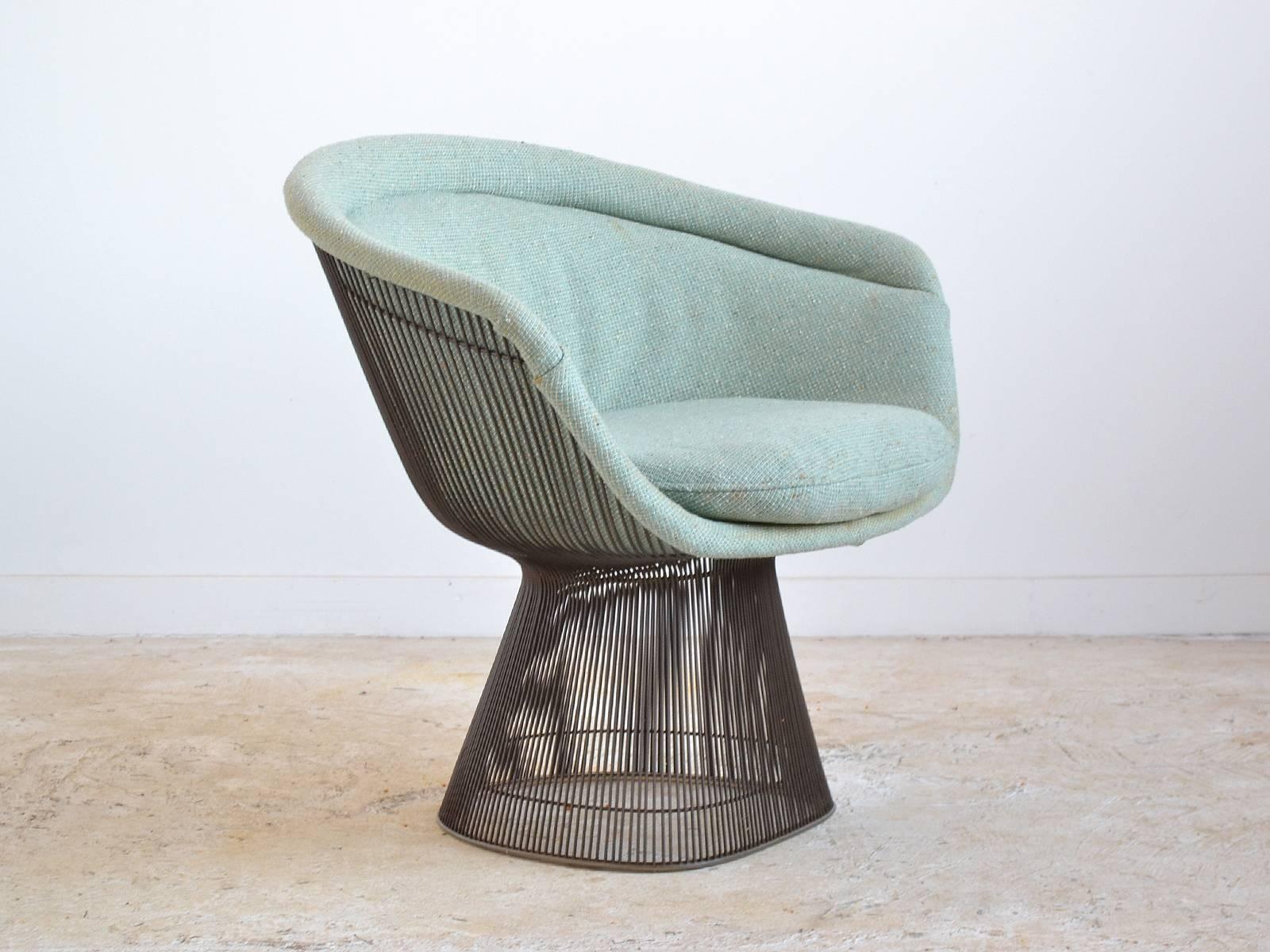 Warren Platner Three Bronze Lounge Chairs by Knoll 3