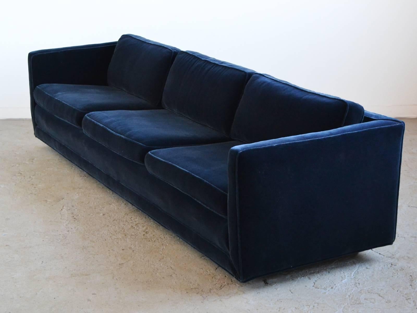 Modern Ward Bennett Sofa in Mohair by Brickell