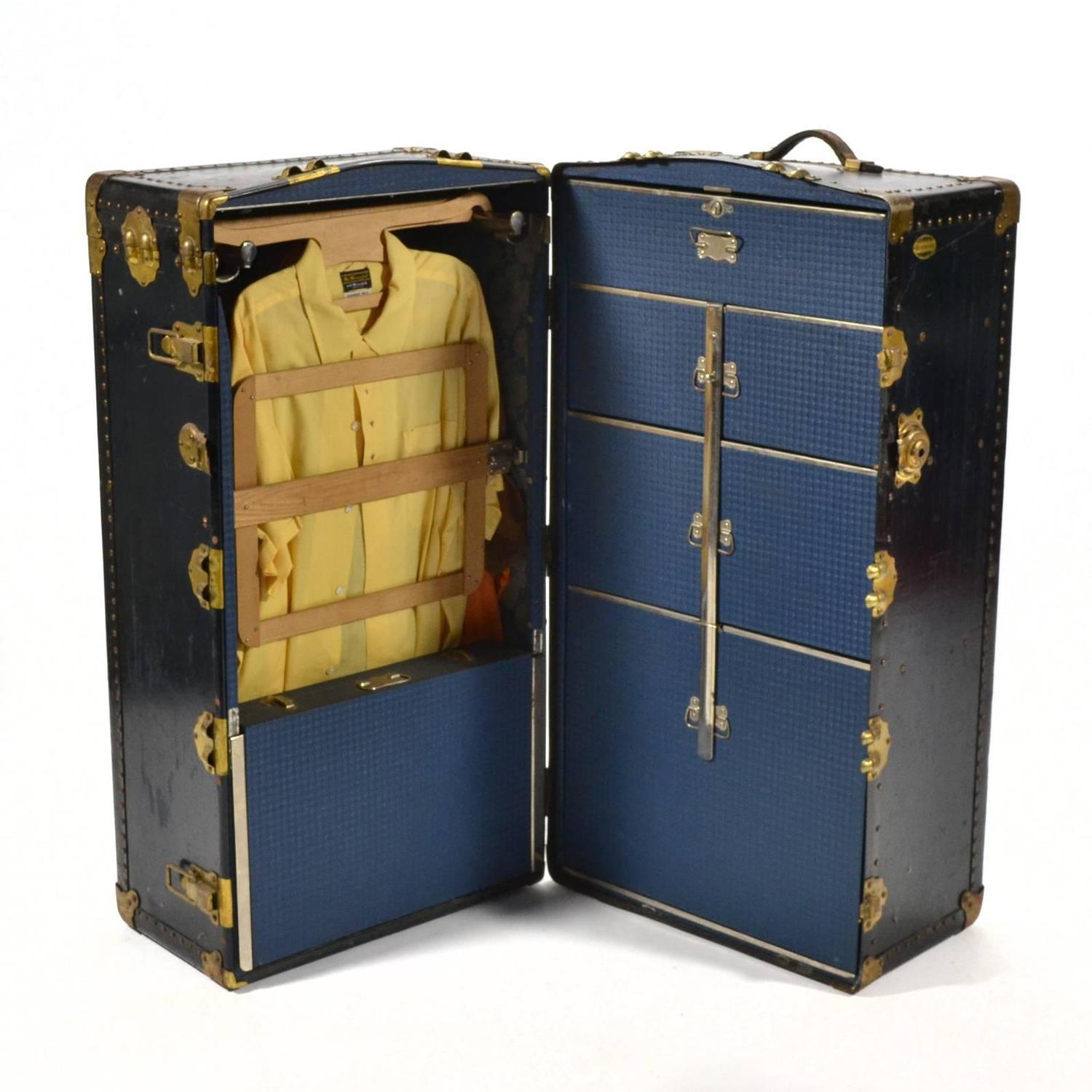 Antique Wonderrobe Steamer Trunk Wardrobe Chest at 1stdibs