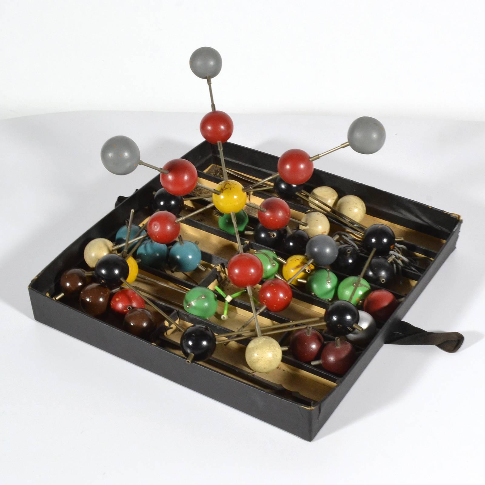 Brass Vintage Molecular Model 1950s Atomic Educational Tool