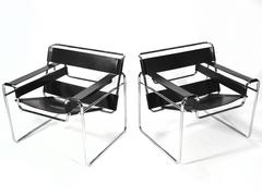 Marcel Breuer Pair of Early Wassily Chairs by Knoll
