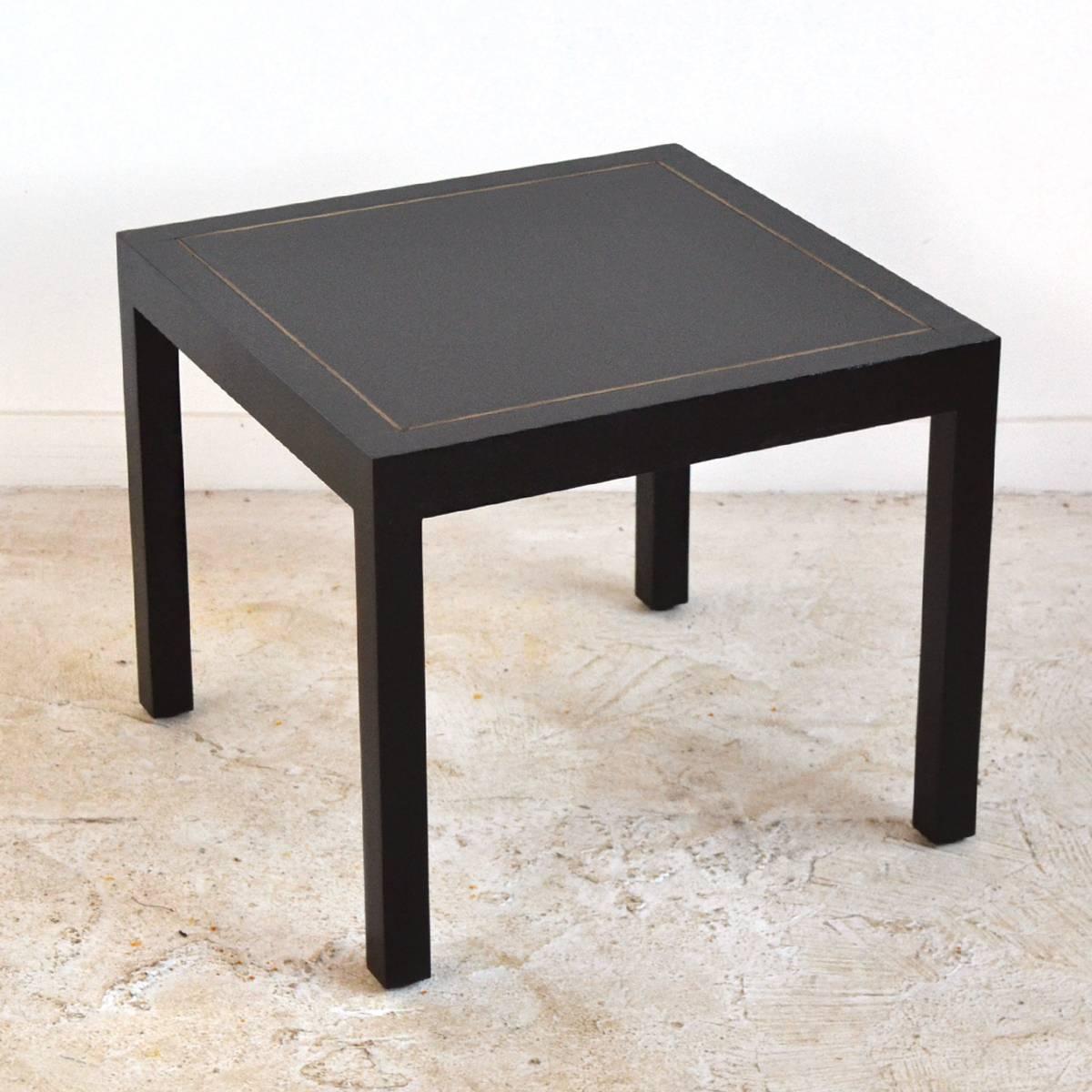 American Dunbar Side or End Table with Inlaid Brass Detail