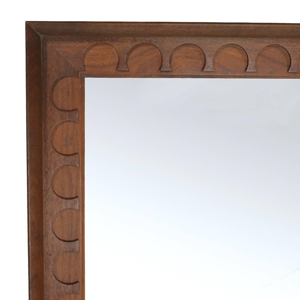 walnut framed mirrors