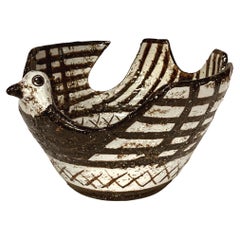 Bol à oiseaux en céramique Aldo Londi de Bitossi