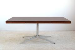 Florence Knoll Partner's Desk with Rosewood Top