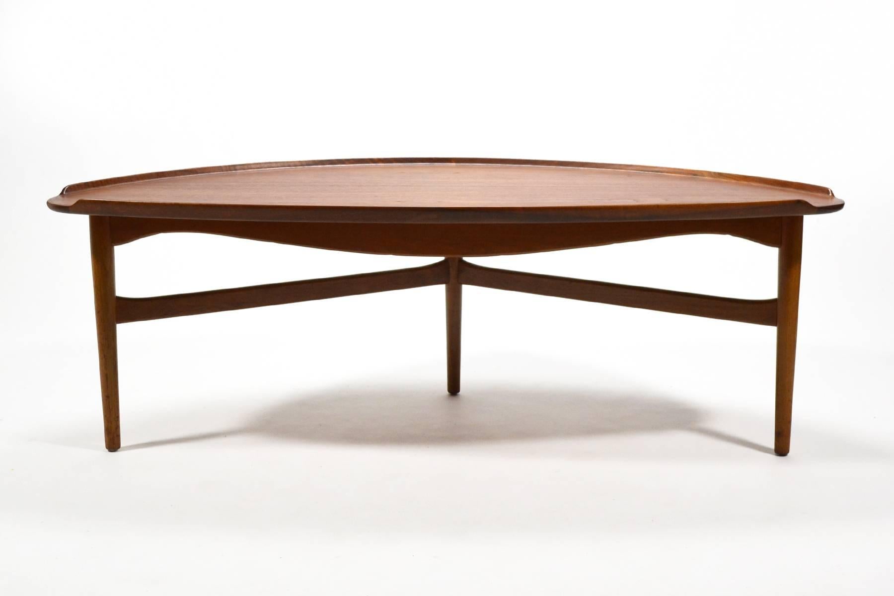 American Finn Juhl Teak Coffee Table by Baker