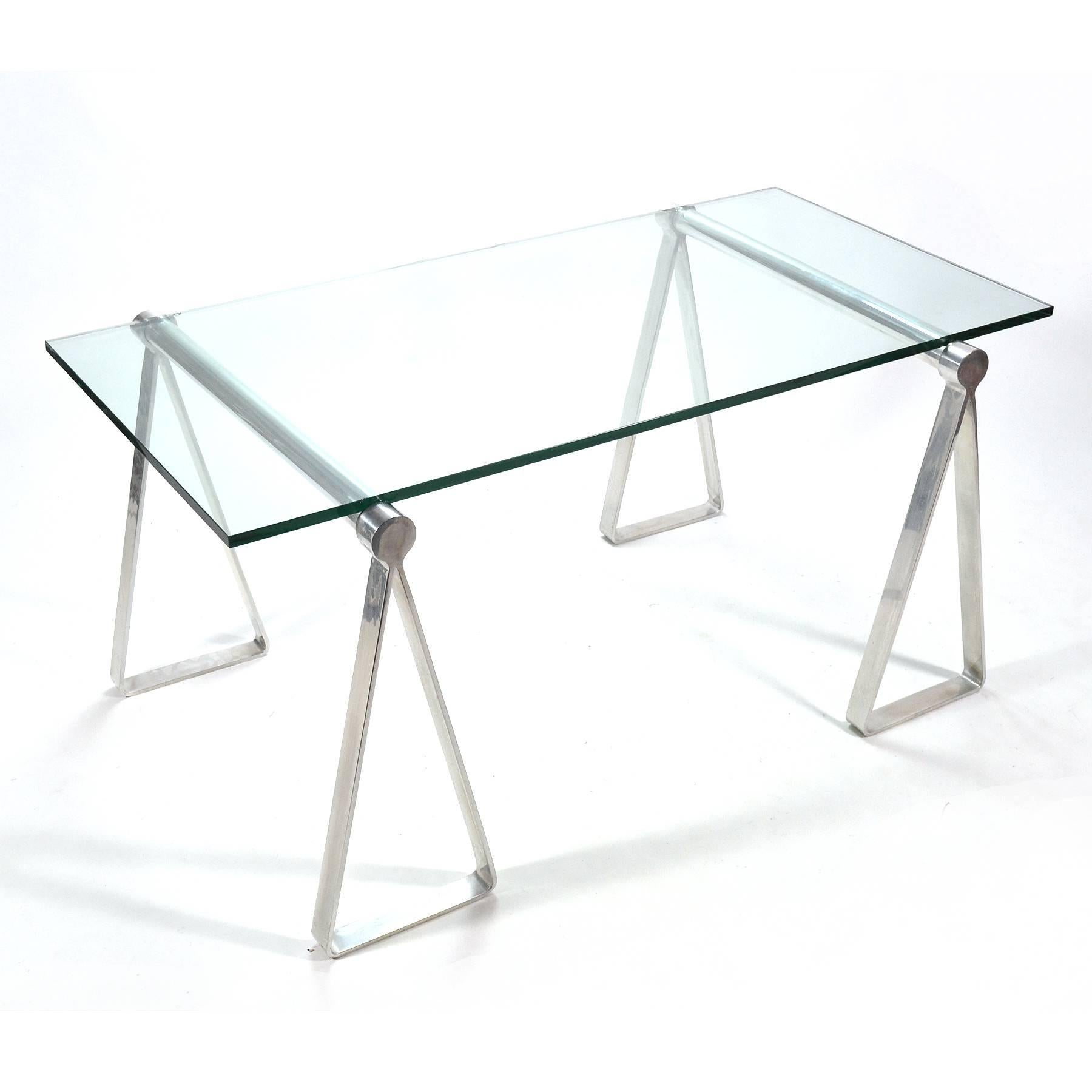 Aluminium-Tisch oder Schreibtisch „Sawhorse“ aus den 1970er Jahren im Angebot 3