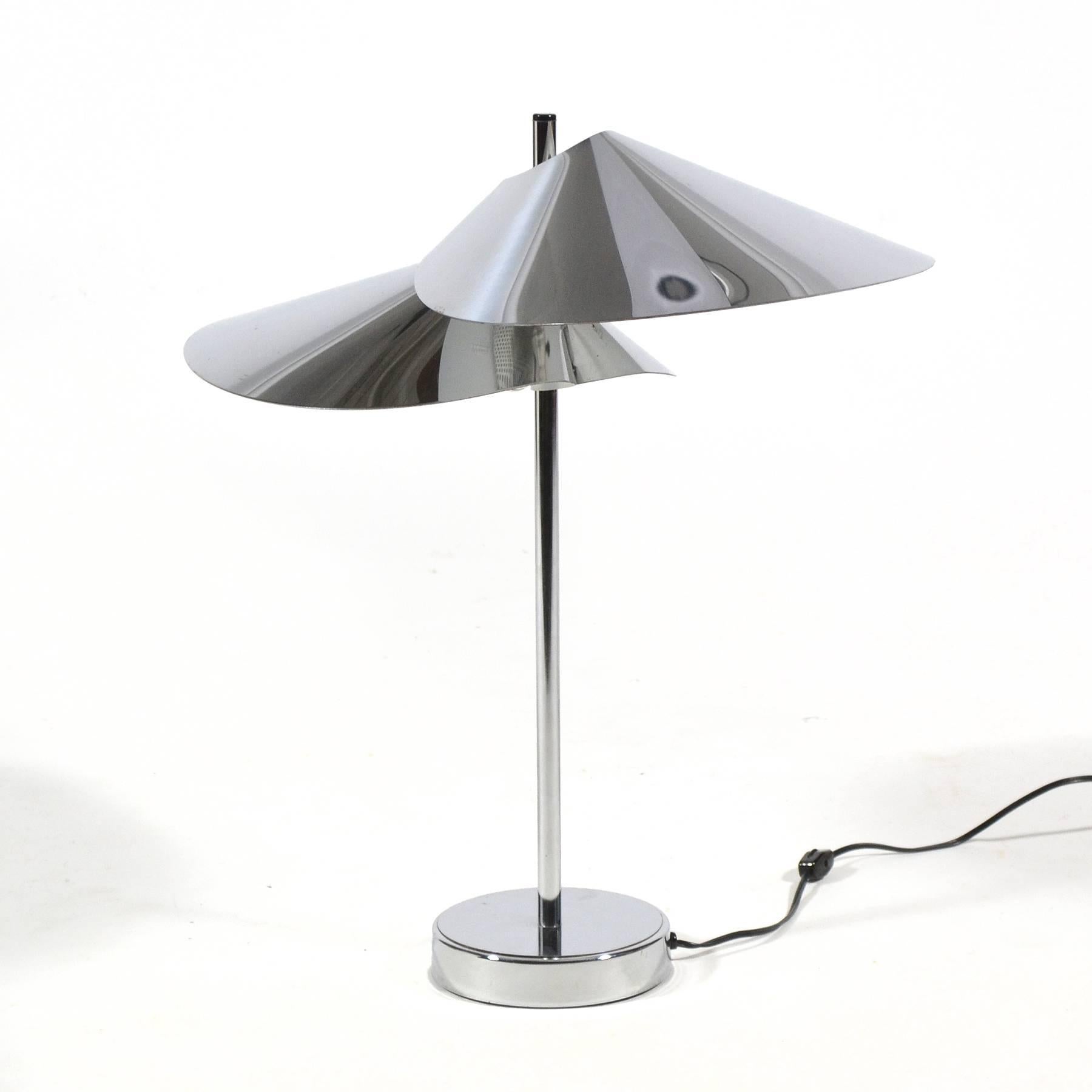 Mid-Century Modern Curtis Jere Chrome Table Lamp