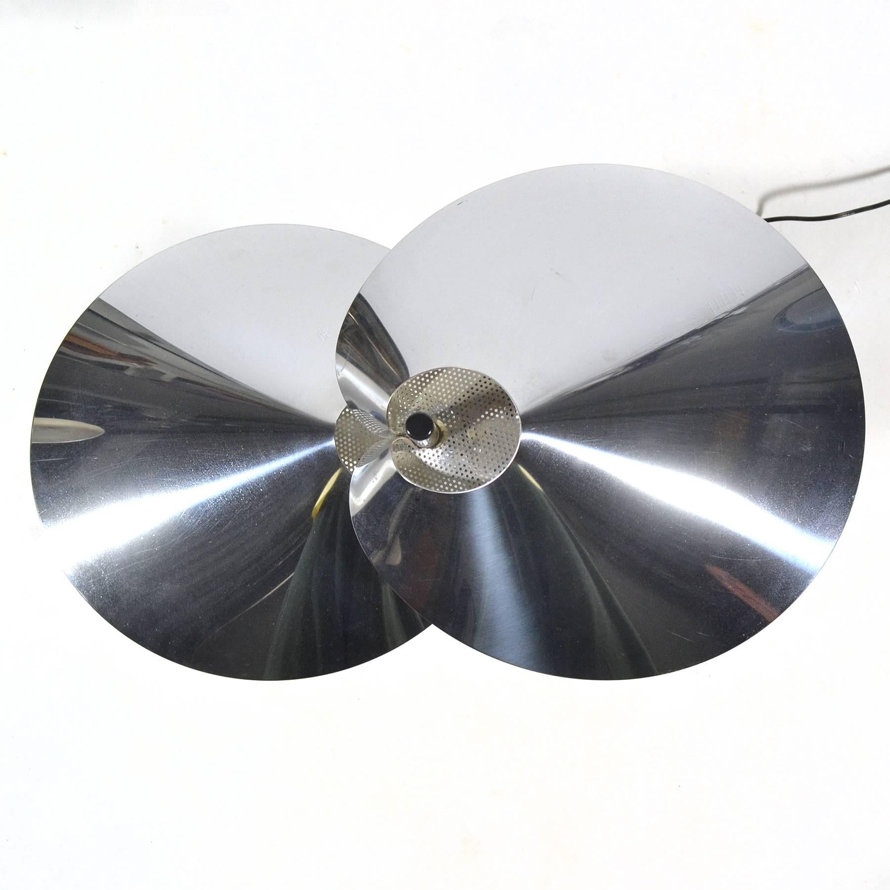 Plated Curtis Jere Chrome Table Lamp