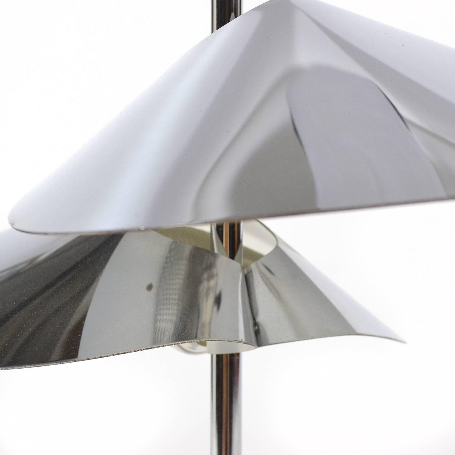 Steel Curtis Jere Chrome Table Lamp