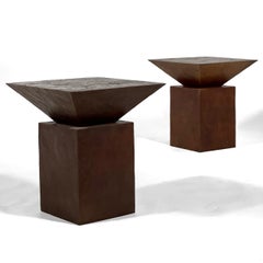 Coppia di sgabelli/tavolini Gene Summers F22